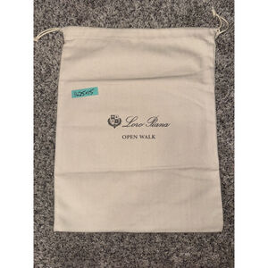 Loro Piana Open Walk Beige Black Drawstring Dust Storage Bag One Size​